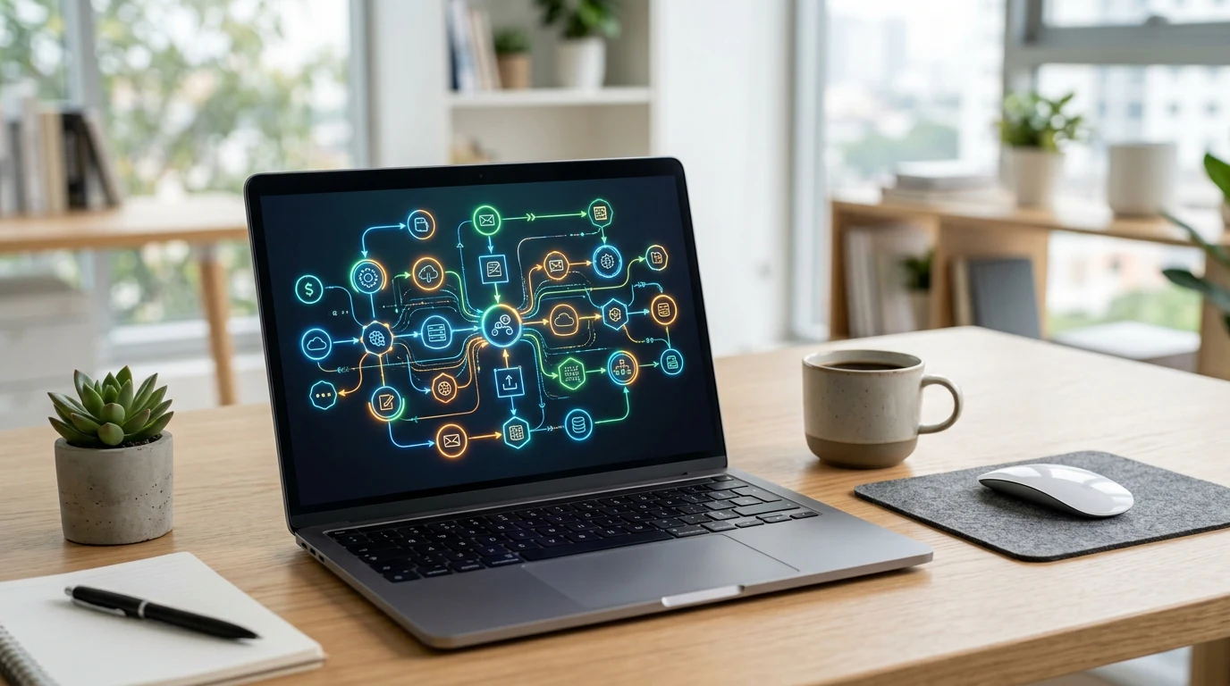 AI workflow automation connecting business applications