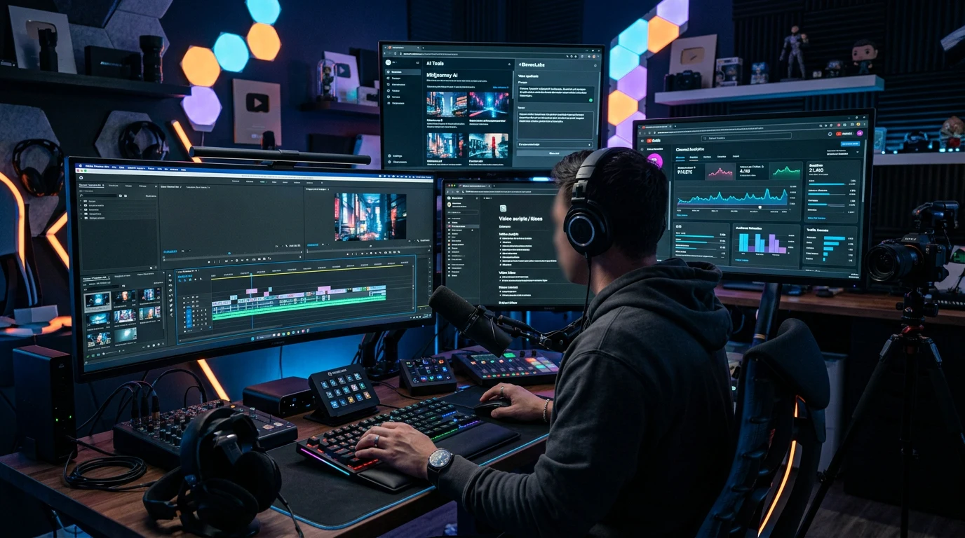 AI YouTube content creation business.