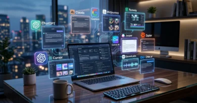 Best AI tools in 2026 displayed in a modern workspace