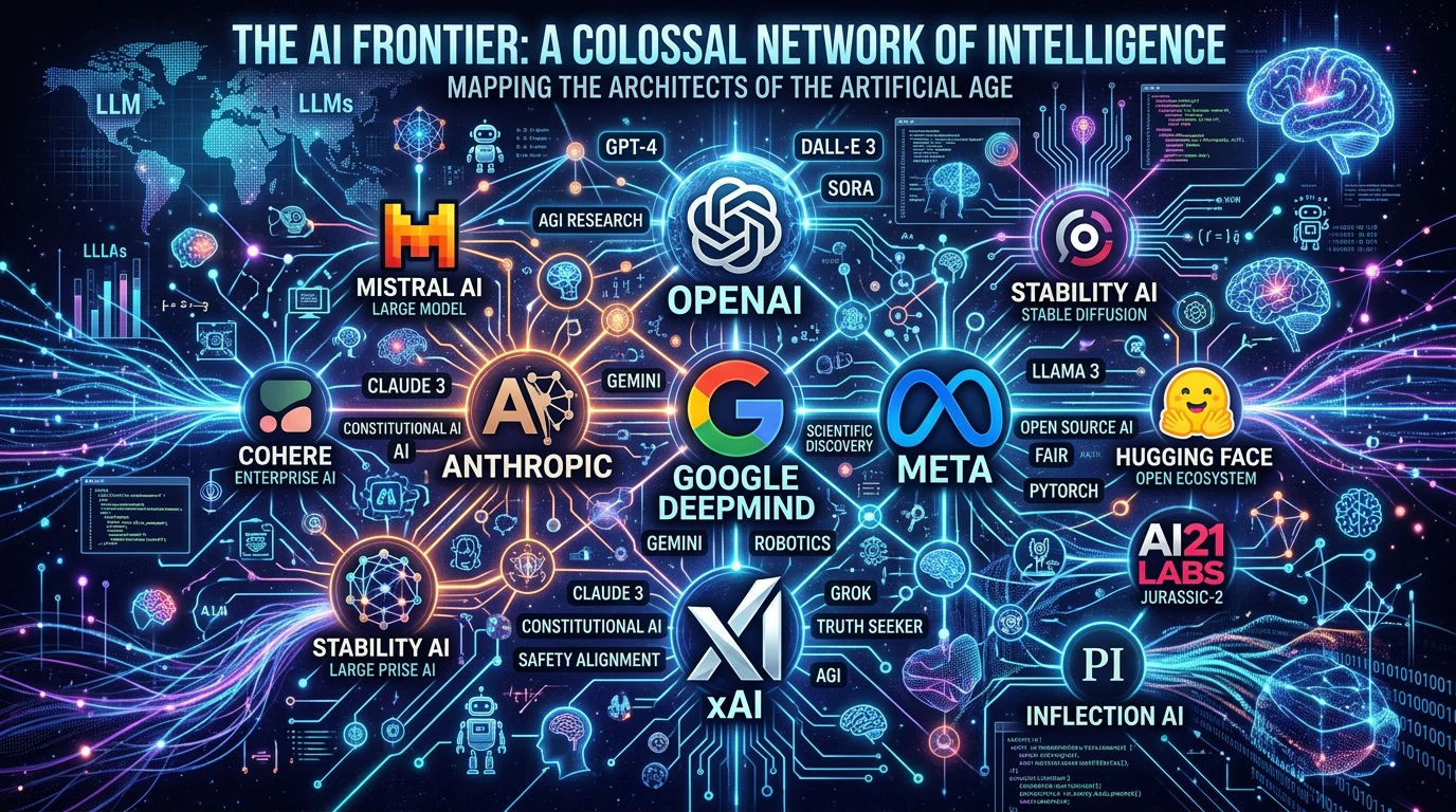 Major AI companies discussed in the safety report.
