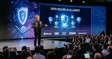 NVIDIA announces the Open Secure AI Alliance at a technology event.