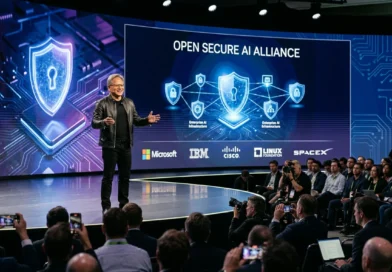 NVIDIA announces the Open Secure AI Alliance at a technology event.