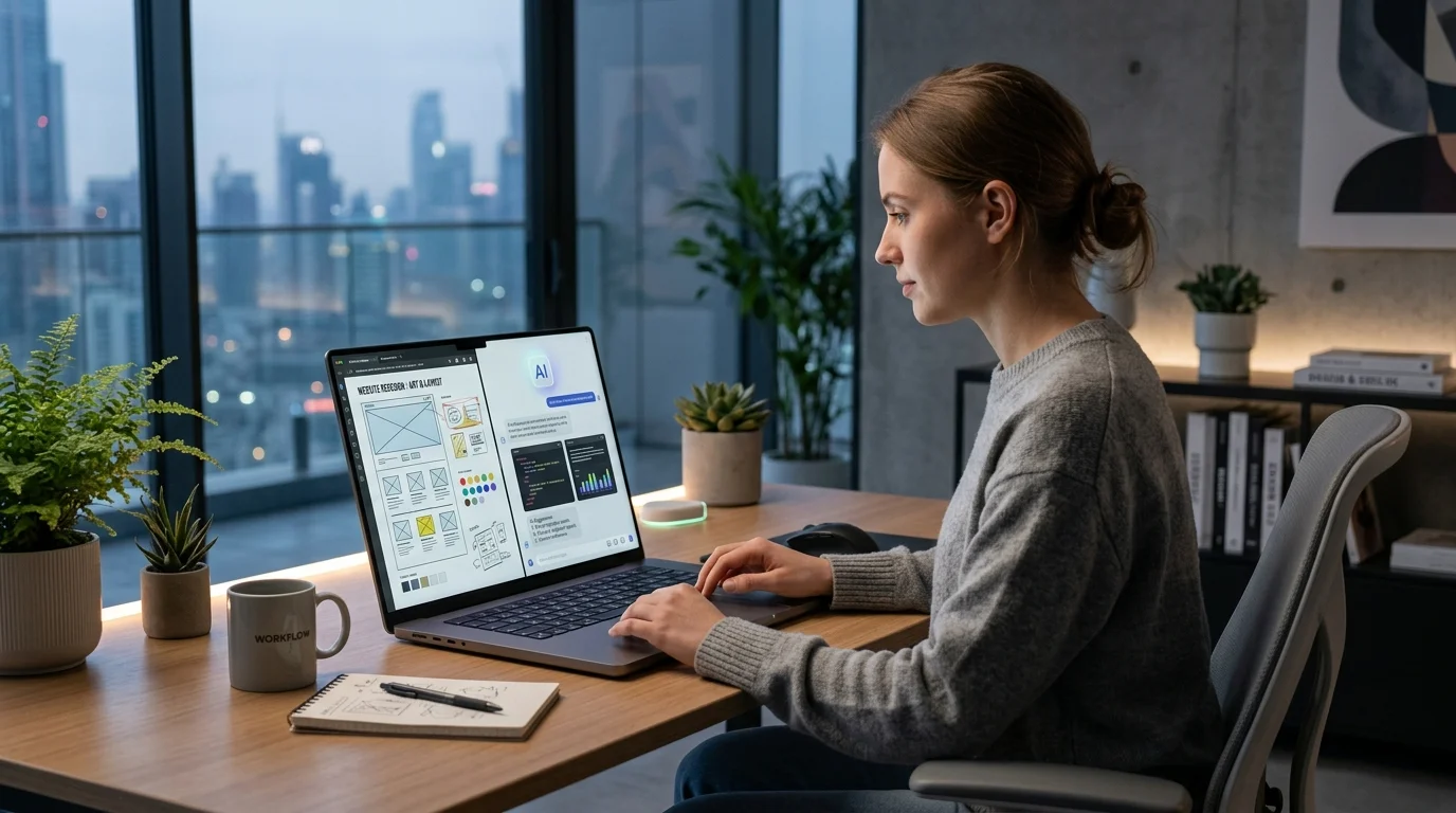 Beginner learning AI freelancing with artificial intelligence tools
