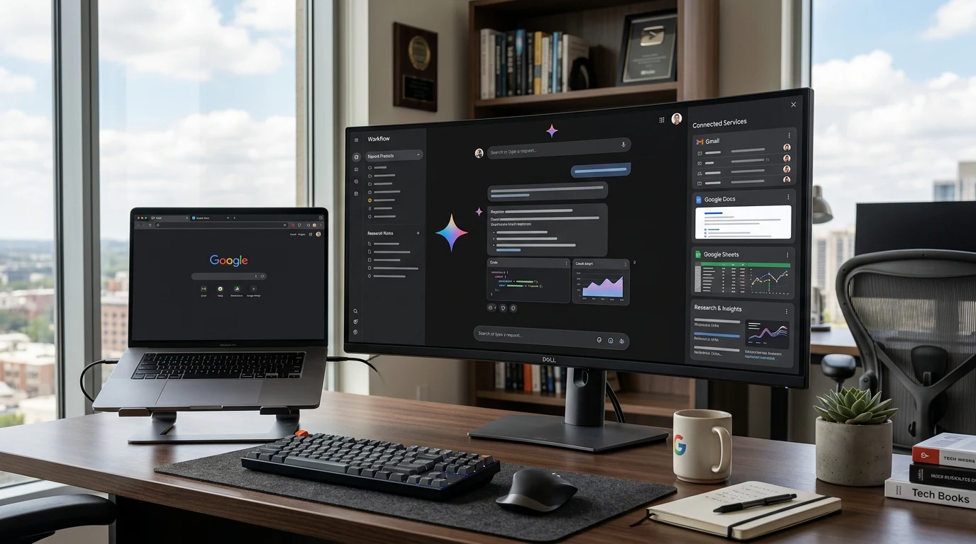 Google Gemini AI integrated with Workspace productivity tools