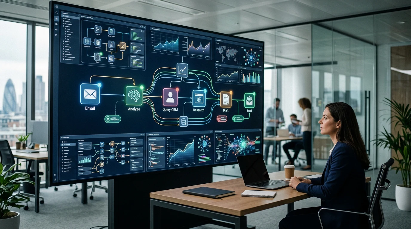 AI agents performing multi-step automated business workflows